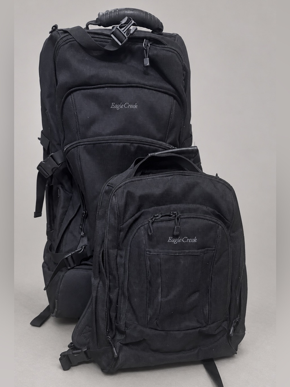 🦅Eagle Creek Switchback Modular 26 Rolling Luggage Backpack Daypack Black
